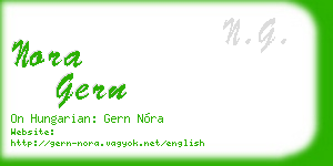 nora gern business card