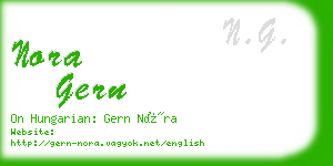 nora gern business card